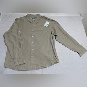 Marmot Aerobora LS Shirt Men's X-Large Sandbar Khaki NWT $70 Roll Sleeve
